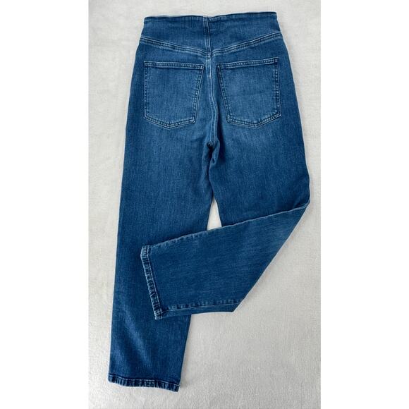 Veronica Beard Crosbie High Rise Crop Jean Wide Leg Denim 28 Button Fly - Picture 5 of 12